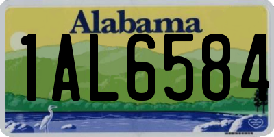 AL license plate 1AL6584
