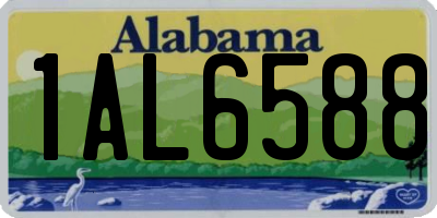 AL license plate 1AL6588