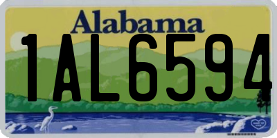 AL license plate 1AL6594