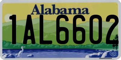 AL license plate 1AL6602