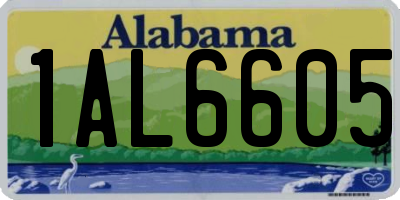 AL license plate 1AL6605