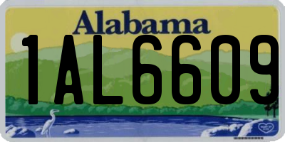 AL license plate 1AL6609