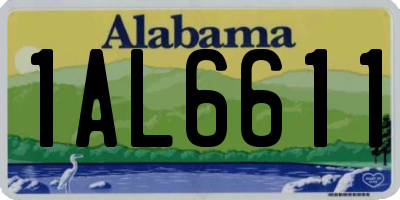 AL license plate 1AL6611