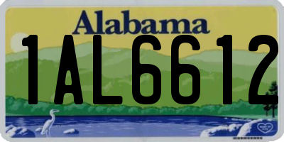 AL license plate 1AL6612