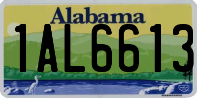AL license plate 1AL6613