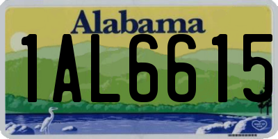 AL license plate 1AL6615