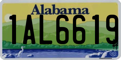 AL license plate 1AL6619