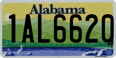 AL license plate 1AL6620
