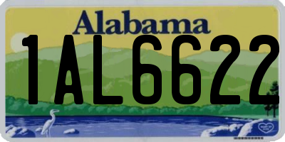 AL license plate 1AL6622