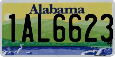 AL license plate 1AL6623