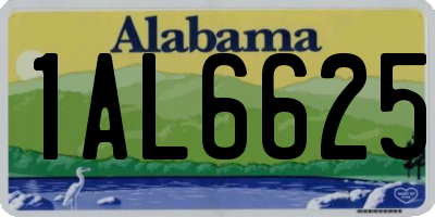 AL license plate 1AL6625