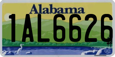 AL license plate 1AL6626