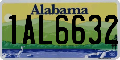AL license plate 1AL6632
