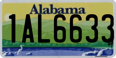 AL license plate 1AL6633