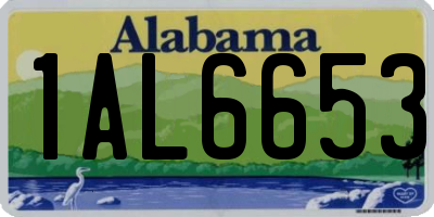 AL license plate 1AL6653