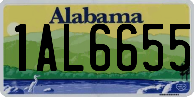 AL license plate 1AL6655