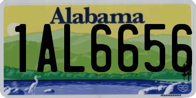 AL license plate 1AL6656