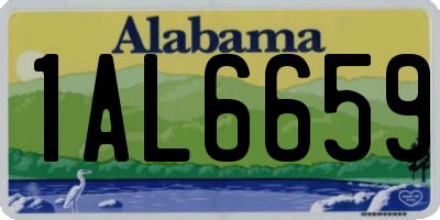 AL license plate 1AL6659