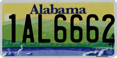 AL license plate 1AL6662