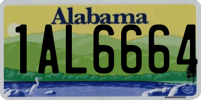 AL license plate 1AL6664
