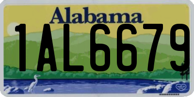 AL license plate 1AL6679
