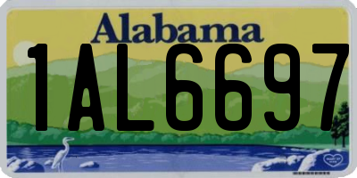 AL license plate 1AL6697