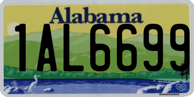 AL license plate 1AL6699