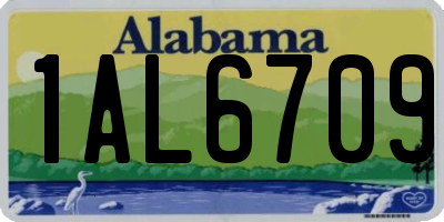 AL license plate 1AL6709