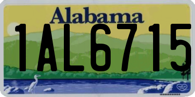 AL license plate 1AL6715