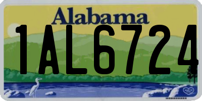 AL license plate 1AL6724