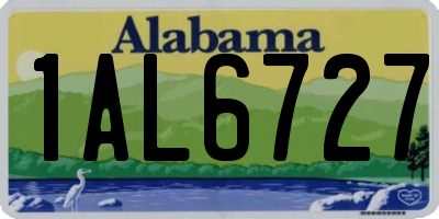 AL license plate 1AL6727