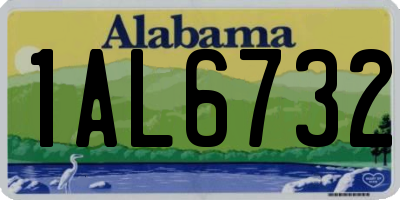 AL license plate 1AL6732