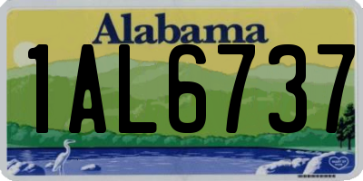 AL license plate 1AL6737