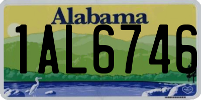 AL license plate 1AL6746