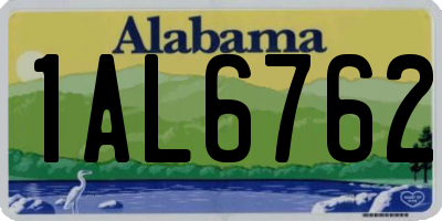AL license plate 1AL6762