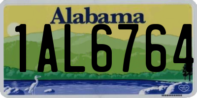 AL license plate 1AL6764