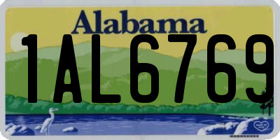 AL license plate 1AL6769