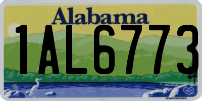 AL license plate 1AL6773