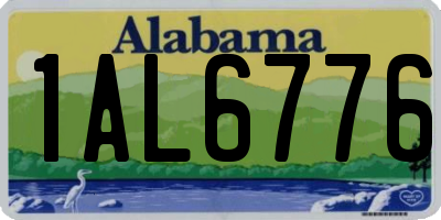 AL license plate 1AL6776