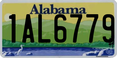AL license plate 1AL6779
