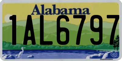 AL license plate 1AL6797