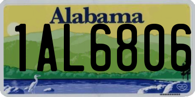 AL license plate 1AL6806