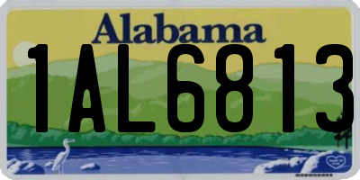 AL license plate 1AL6813