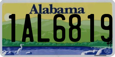 AL license plate 1AL6819