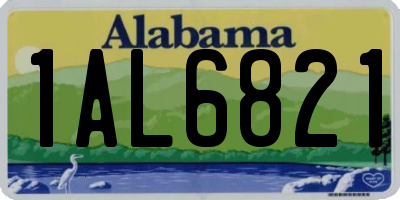 AL license plate 1AL6821