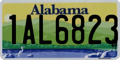 AL license plate 1AL6823