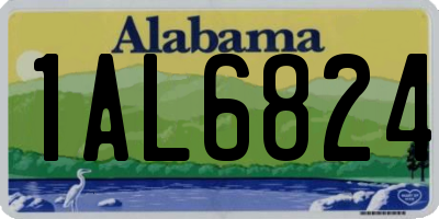 AL license plate 1AL6824