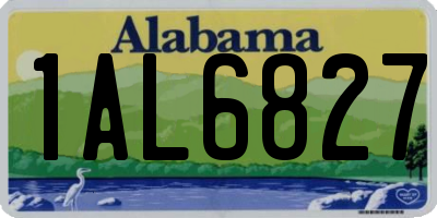 AL license plate 1AL6827