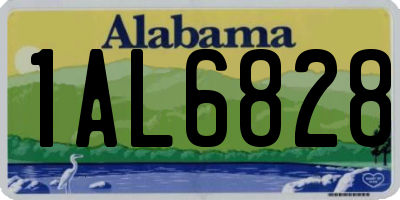 AL license plate 1AL6828
