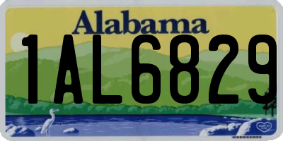 AL license plate 1AL6829